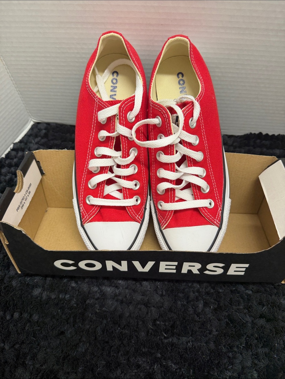 Converse women’s Red Low-Top Canvas Sneakers